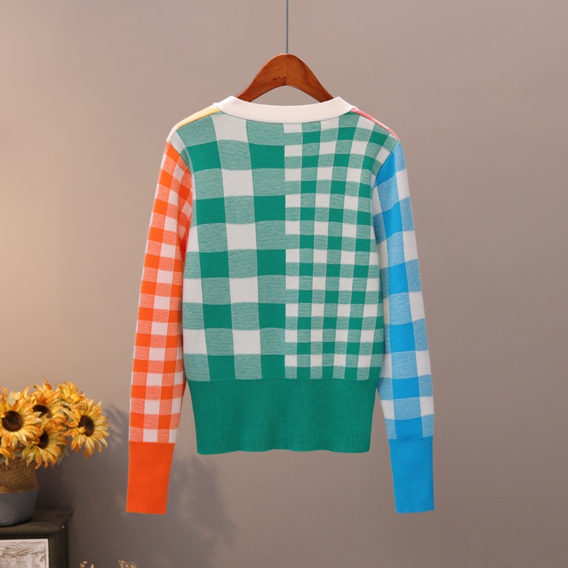 カラフル レインボー トップス ニットソー セーター カーディガン ショート ショート丈 半端丈 長袖 萌袖 Vネック ストレート 切り替えデザイン ポケット 前開き ボタン ニット かわいい カラフル レインボー トップス ニットソー セーター カーディガン ショート ショート丈 半端丈 長袖 萌袖 Vネック ストレート 切り替えデザイン ポケット 前開き ボタン ニット かわいい