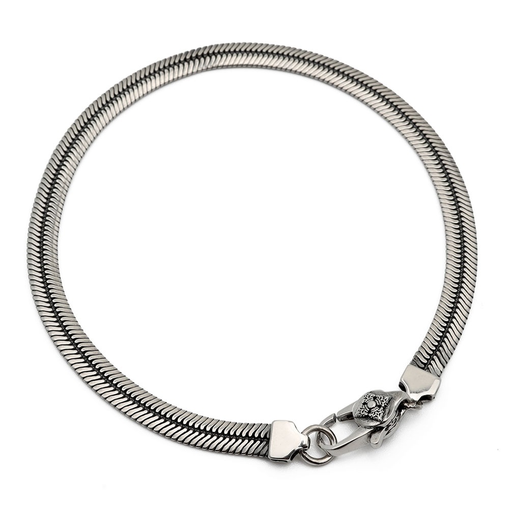 925 六字真言 チェーンブレスレット [bs182]