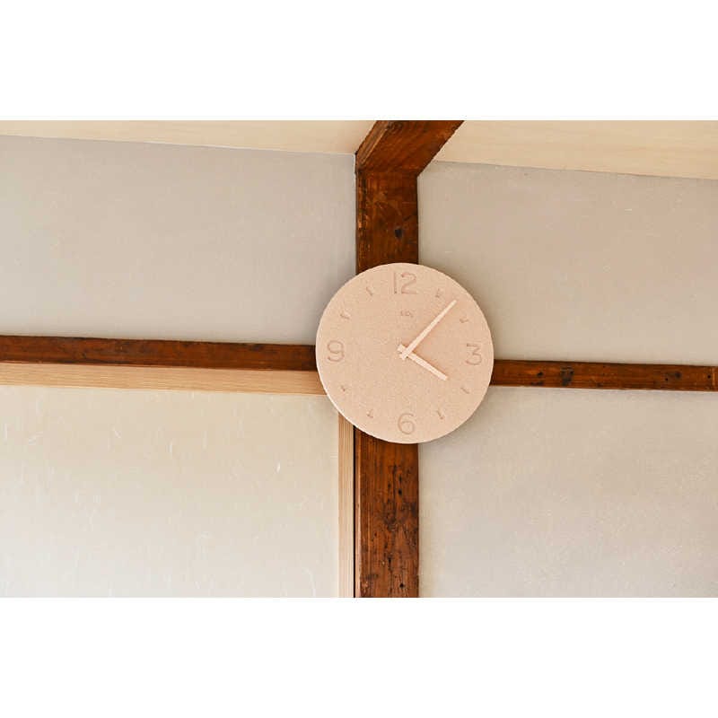 タカタレムノス 珪藻土の時計掻き落としピンク NY2103PK タカタレムノス 珪藻土の時計掻き落としピンク NY2103PK