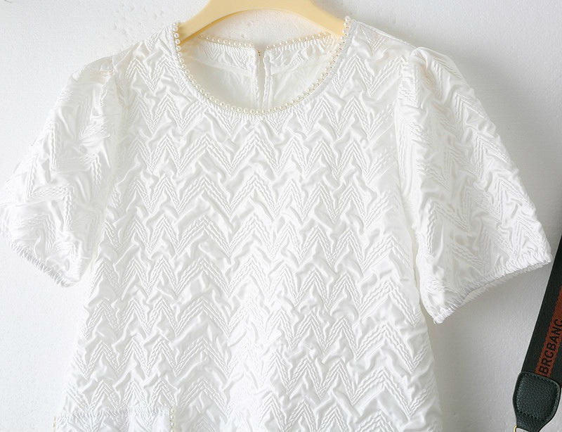 大人可愛い ワンピース 上品 可愛い パール 清楚 女子会 チュニック