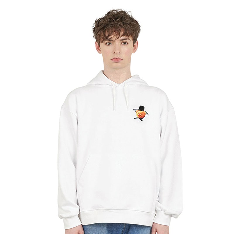 笠をかぶった熊ホワイト 笠をかぶった熊ホワイト