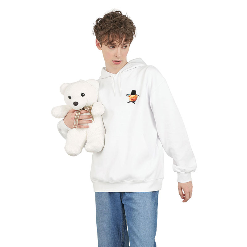 笠をかぶった熊ホワイト 笠をかぶった熊ホワイト