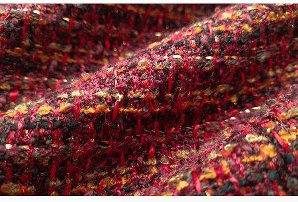 お得な価格ノーカラージャケット ショートジャケット 高品質 ツイード レッド系 カジュアル セレモニー 結婚式 大きいサイズ有り2XL ほっそり効果大 お得な価格ノーカラージャケット ショートジャケット 高品質 ツイード レッド系 カジュアル セレモニー 結婚式 大きいサイズ有り2XL ほっそり効果大