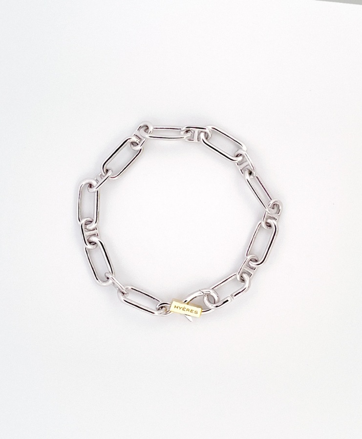 HYERES LOR] H edition Silver(C) Elitte Link Chain Bracelet