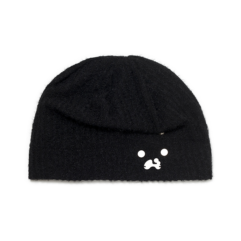 【HUGYOURSKIN】 FURRY TUCKED BEANIE : 3COLORS