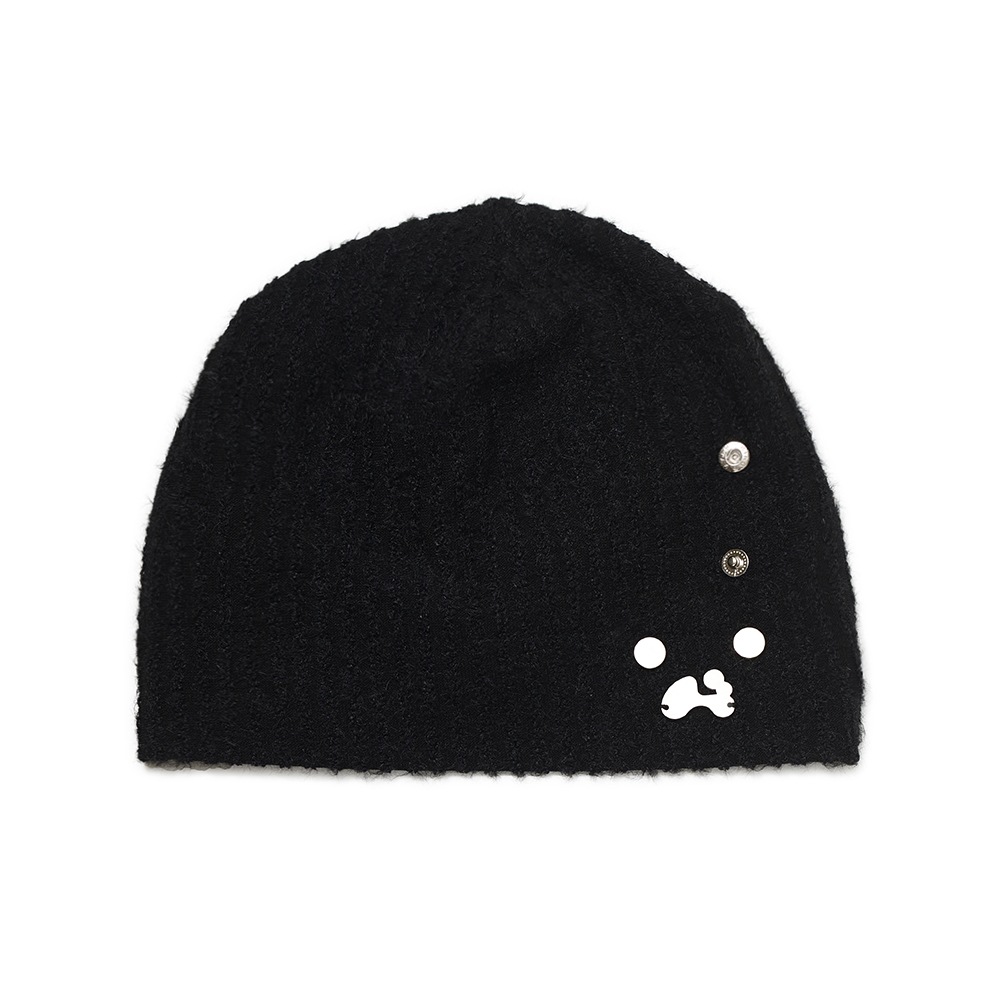 【HUGYOURSKIN】 FURRY TUCKED BEANIE : 3COLORS