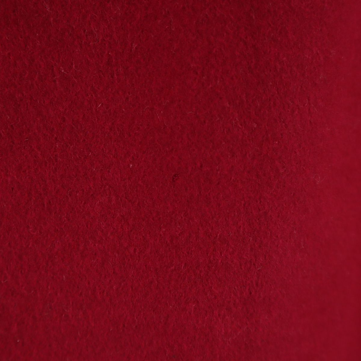 ウールブレンド ミディ丈 台形 スカート 38 赤 レディース