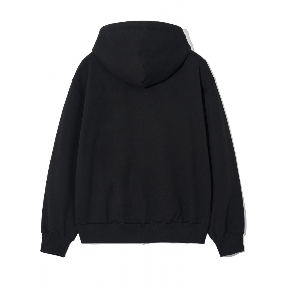 エール (24SS) 2トーンアーチフーディージップアップブラック エール (24SS) 2トーンアーチフーディージップアップブラック