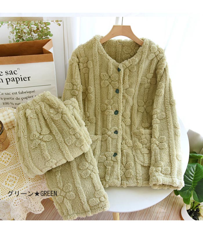 【2025新作】パジャマ レディース 冬 暖かい もこもこパジャマ ルームウエア 上下セット 前開き 両面起毛 寝間着 全身ボア 部屋着 セットアップ 40代 50代 Uネック ふわふわ ナイトウエ 【2025新作】パジャマ レディース 冬 暖かい もこもこパジャマ ルームウエア 上下セット 前開き 両面起毛 寝間着 全身ボア 部屋着 セットアップ 40代 50代 Uネック ふわふわ ナイトウエ