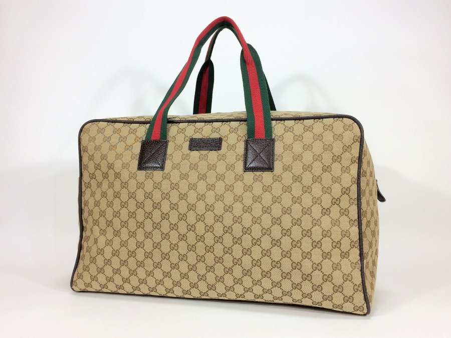 ボストンバッグ GG キャンバス シェリー ブラウン 【中古品】 ボストンバッグ GG キャンバス シェリー ブラウン 【中古品】