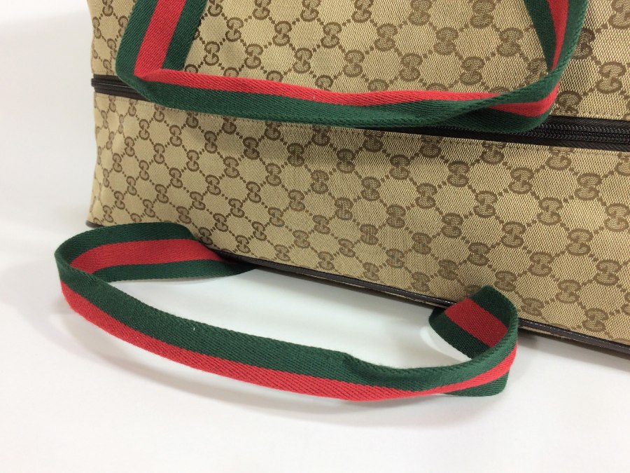 ボストンバッグ GG キャンバス シェリー ブラウン 【中古品】 ボストンバッグ GG キャンバス シェリー ブラウン 【中古品】