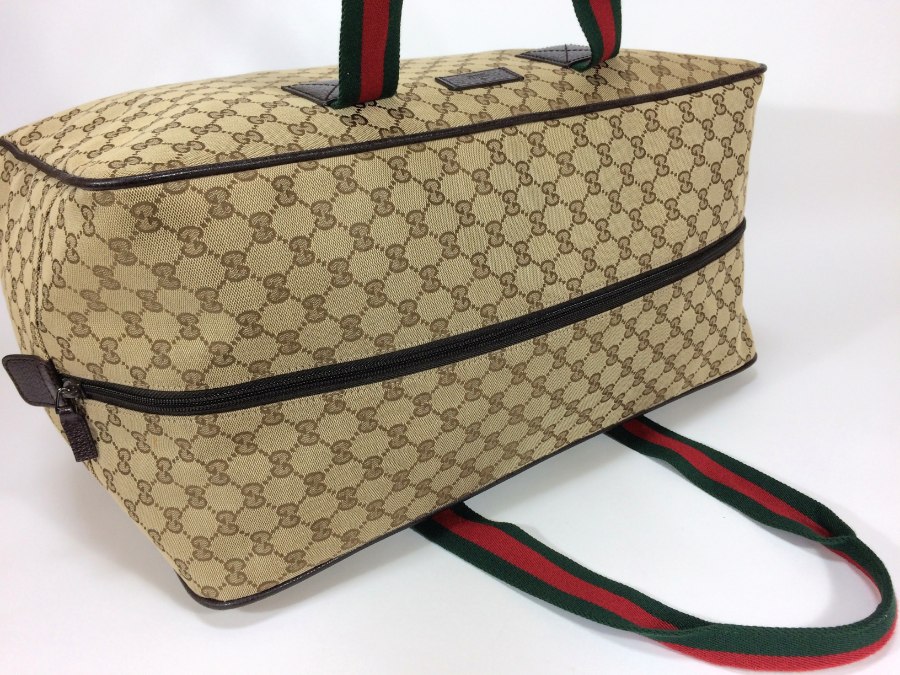 ボストンバッグ GG キャンバス シェリー ブラウン 【中古品】 ボストンバッグ GG キャンバス シェリー ブラウン 【中古品】