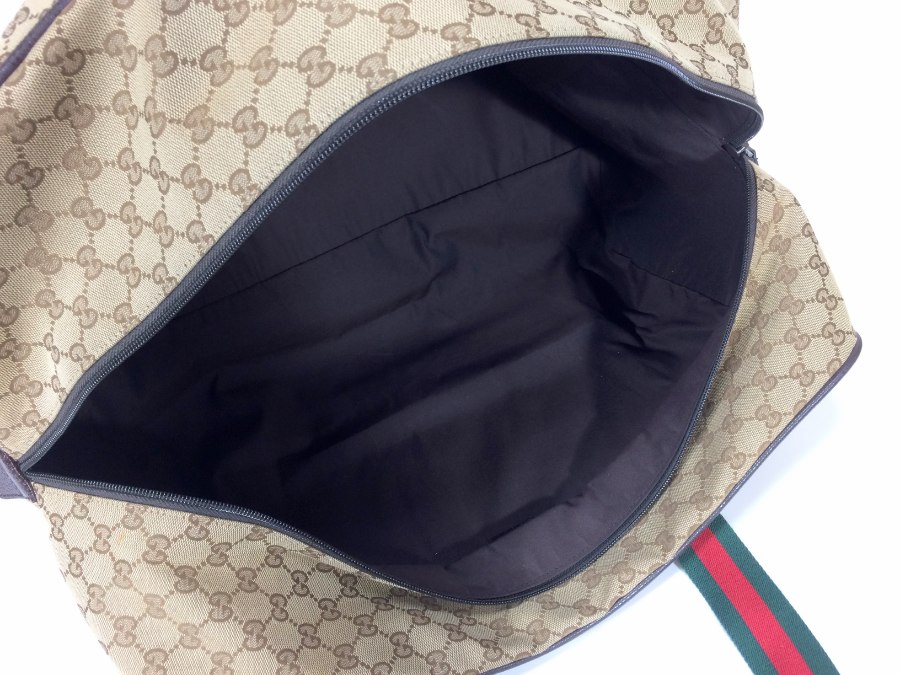 ボストンバッグ GG キャンバス シェリー ブラウン 【中古品】 ボストンバッグ GG キャンバス シェリー ブラウン 【中古品】