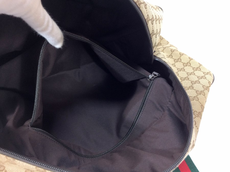 ボストンバッグ GG キャンバス シェリー ブラウン 【中古品】 ボストンバッグ GG キャンバス シェリー ブラウン 【中古品】