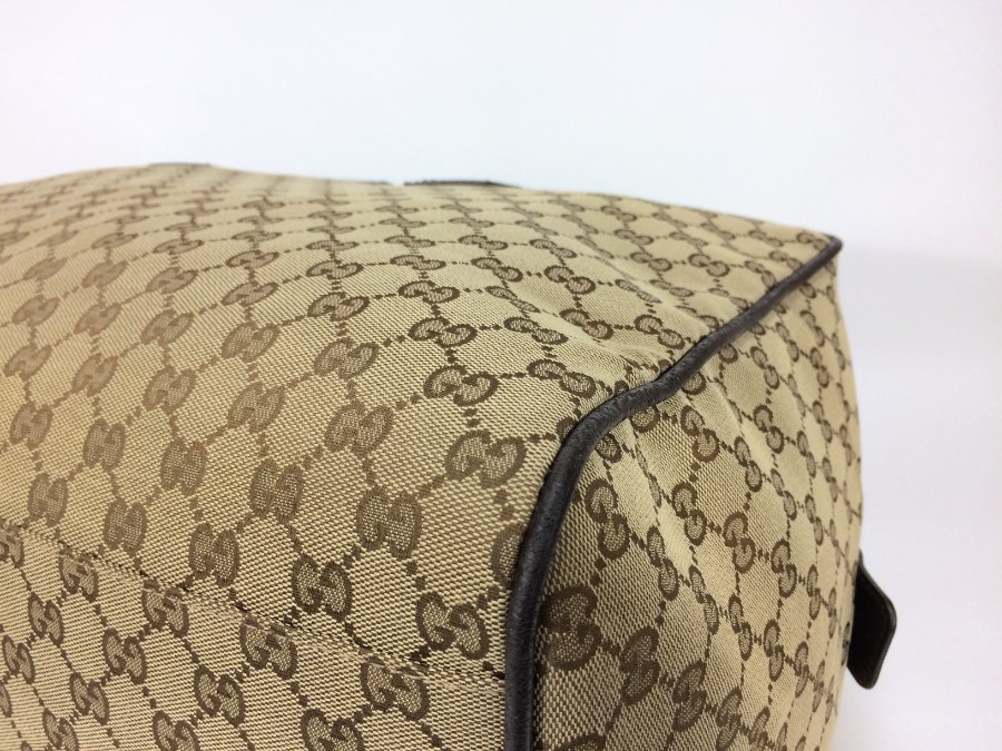ボストンバッグ GG キャンバス シェリー ブラウン 【中古品】 ボストンバッグ GG キャンバス シェリー ブラウン 【中古品】