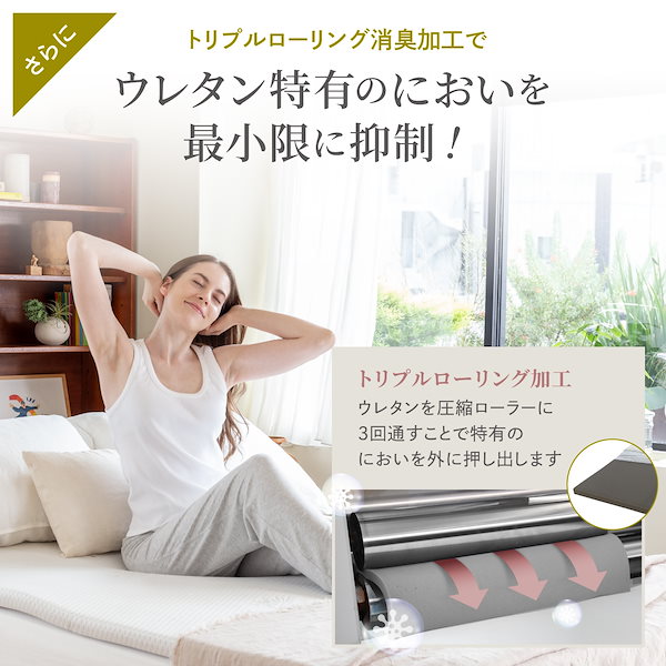 GOKUMIN　マットレストッパー　セミダブル 楽天市場】のせるだけ 身体の負担ゼロ 低反発 マットレス