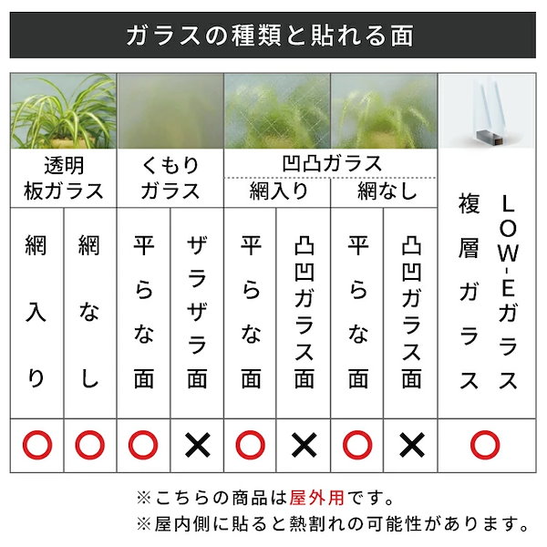 Qoo10] 外貼り専用ミラー断熱フィルム 92cm×