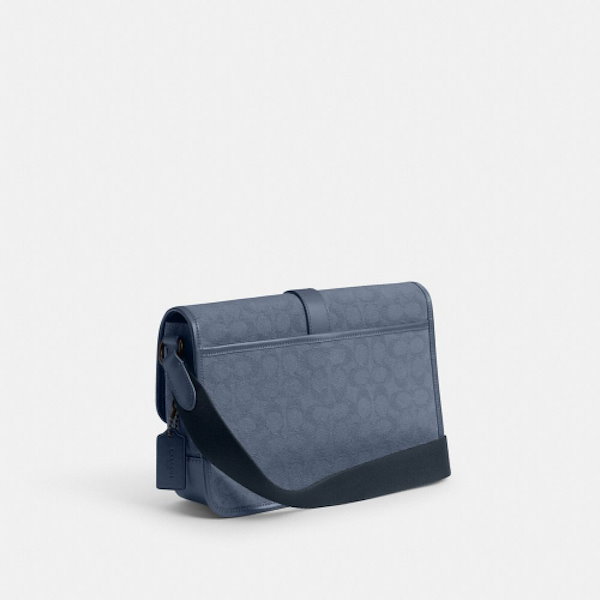 Qoo10] Coach コーチリーグメッセンジャーバッグシグネチ