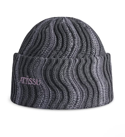 ATiiSSU アティッシュ ニット帽 ウェーブビーニー 韓国 帽子 ATiiSSU アティッシュ ニット帽 ウェーブビーニー 韓国 帽子 - メルカリ