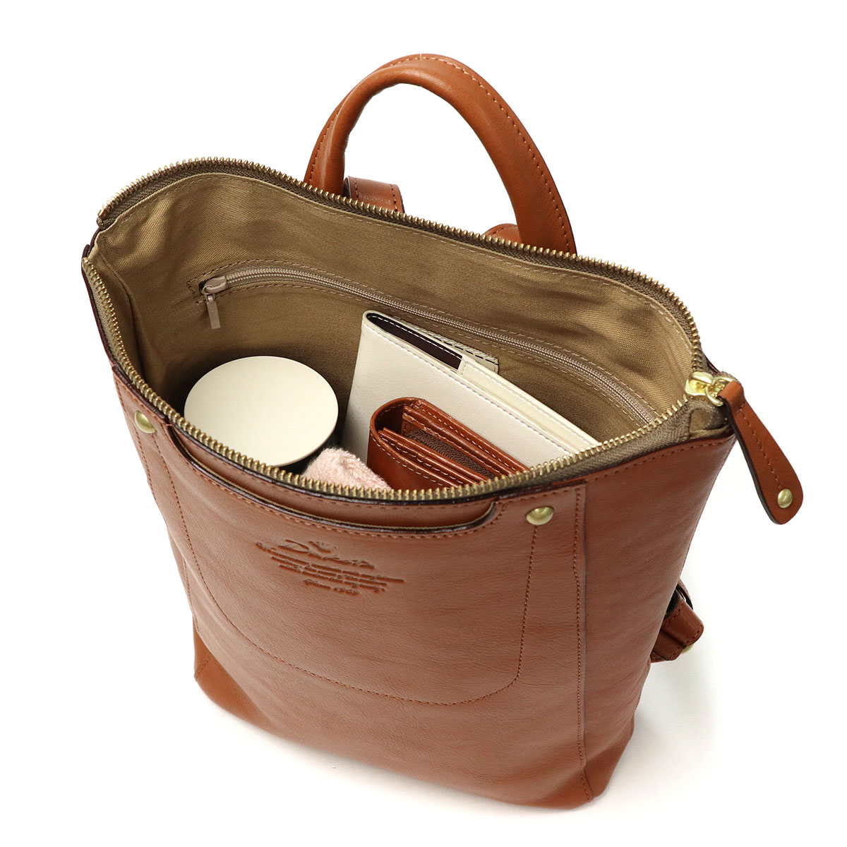 ダコタ限定ノベルティ付 キューブ リュック レザー スリム 日本製 レディース 通勤 A4 1030309