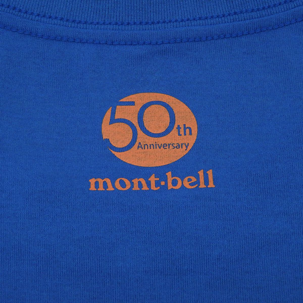 モンベル Tシャツ 半袖 メンズ レディース ブルー 50th WIC.T サミッツ RM1114003BL mont-bell モンベル Tシャツ 半袖 メンズ レディース ブルー 50th WIC.T サミッツ RM1114003BL mont-bell