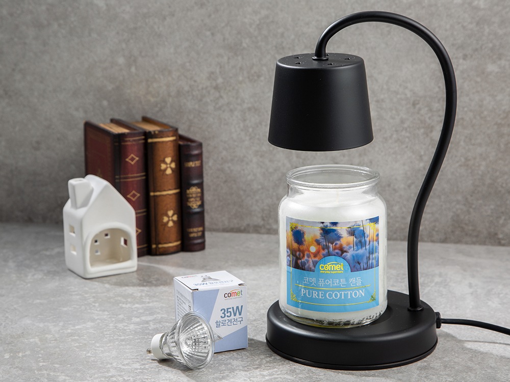 キャンドルウォーマー+キャンドルセット(ブラックウォーマー/ピュアコットンの香り) キャンドルウォーマー+キャンドルセット(ブラックウォーマー/ピュアコットンの香り)