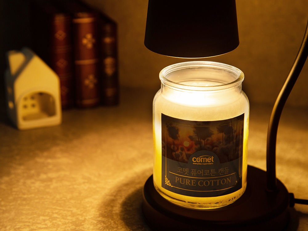 キャンドルウォーマー+キャンドルセット(ブラックウォーマー/ピュアコットンの香り) キャンドルウォーマー+キャンドルセット(ブラックウォーマー/ピュアコットンの香り)