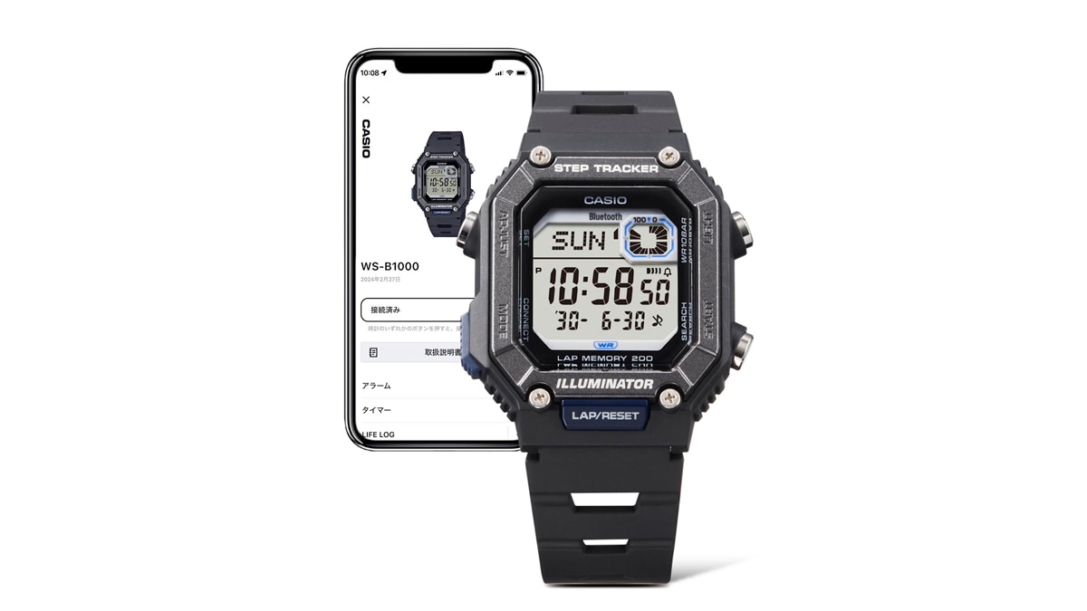 カシオ 【国内正規品】CASIO Collection クオーツ メンズタイプ WS-B1000-1AJF カシオ 【国内正規品】CASIO Collection クオーツ メンズタイプ WS-B1000-1AJF