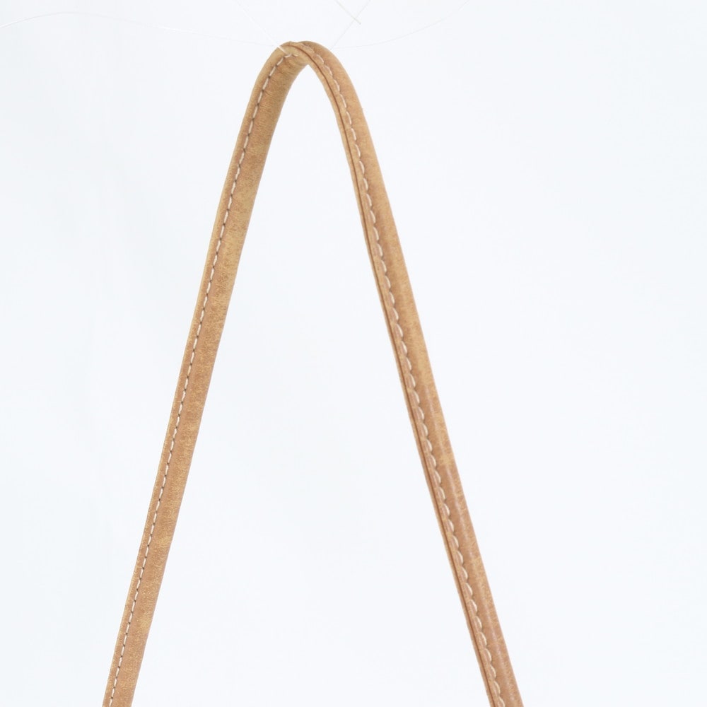 美品 アリーヌ GM トワルシェブロン レザー×キャンバス ショルダーバッグ 肩掛け トート ハンド A4 レディース RRE CQ37-10 中古