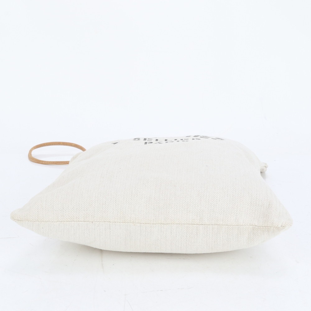 美品 アリーヌ GM トワルシェブロン レザー×キャンバス ショルダーバッグ 肩掛け トート ハンド A4 レディース RRE CQ37-10 中古