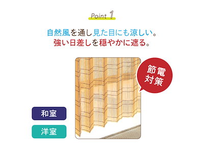 爆買い格安 天然竹すだれカーテン 小2本組/大1本 : 家具・インテリア 格安好評