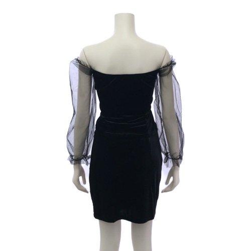 キャバドレス ナイトドレス ミニドレス セットアップ ツーピース オフショルダー キャバ嬢 キャバクラ ラウンジ スリット ベロア 肌魅せ レディース グラシア