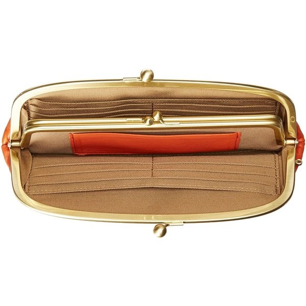 長財布 がま口 レディース 本革 オレンジ 多機能 財布 小銭入れ おしゃれ 革 牛革 レザー 55214 長財布 がま口 レディース 本革 オレンジ 多機能 財布 小銭入れ おしゃれ 革 牛革 レザー 55214