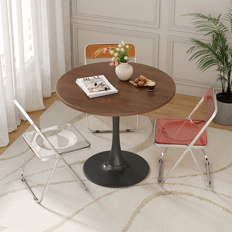 コーヒーテーブルリビングルーム家庭用チューリップミルクティーショップコーヒーテーブル交渉ダイニングテーブルレセプションシンプルカジュアルラウンドテーブル コーヒーテーブルリビングルーム家庭用チューリップミルクティーショップコーヒーテーブル交渉ダイニングテーブルレセプションシンプルカジュアルラウンドテーブル