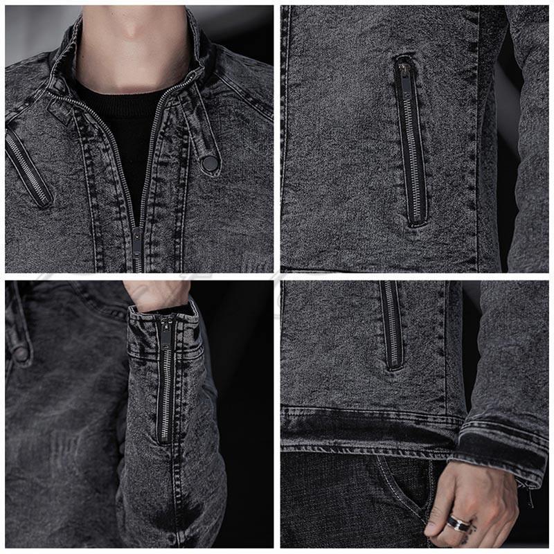 かっこいい メンズ ジージャン おしゃれ 秋冬 無地 ゆったり カジュアル デニムジャケット 長袖 大きいサイズ ボアなし/裏起毛 トップス 立ち襟 かっこいい メンズ ジージャン おしゃれ 秋冬 無地 ゆったり カジュアル デニムジャケット 長袖 大きいサイズ ボアなし/裏起毛 トップス 立ち襟