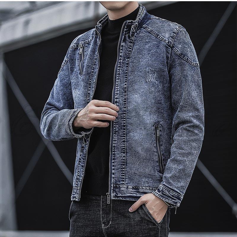 かっこいい メンズ ジージャン おしゃれ 秋冬 無地 ゆったり カジュアル デニムジャケット 長袖 大きいサイズ ボアなし/裏起毛 トップス 立ち襟 かっこいい メンズ ジージャン おしゃれ 秋冬 無地 ゆったり カジュアル デニムジャケット 長袖 大きいサイズ ボアなし/裏起毛 トップス 立ち襟