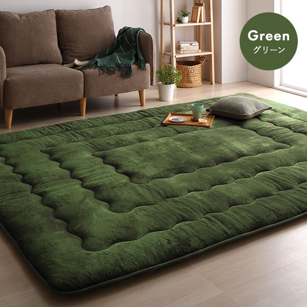 こたつ敷き布団 ラグ マット [ ベージュ 約190x260cm ] 長方形 床暖房対応 ホットカーペット対応 洗える 撥水 こたつ布団