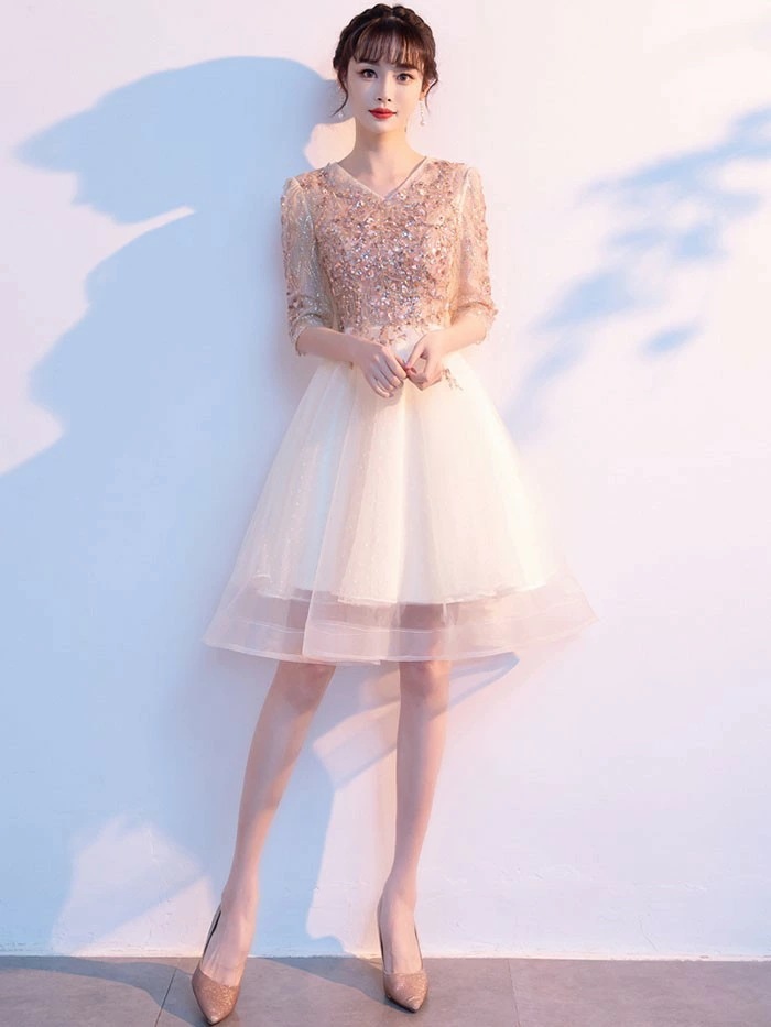 新品入荷 ドレス 大人 ピアノ 発表会 演奏会用ドレス 演奏会 イブニングドレス 結婚式 母親 ピアノ発表会 中学生 パーティードレス 発表会ドレス キラキラ ロングドレス ミモレ丈 ショート丈 高校_1