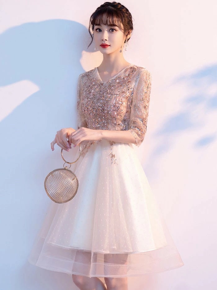 新品入荷 ドレス 大人 ピアノ 発表会 演奏会用ドレス 演奏会 イブニングドレス 結婚式 母親 ピアノ発表会 中学生 パーティードレス 発表会ドレス キラキラ ロングドレス ミモレ丈 ショート丈 高校_3
