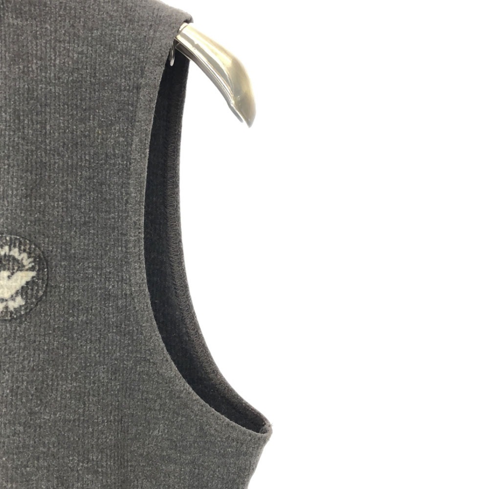 【楽天カード分割】 イタリア製 アルマーニジーンズ ジップ ARMANI グレー 6 ベスト ベスト+ジレ