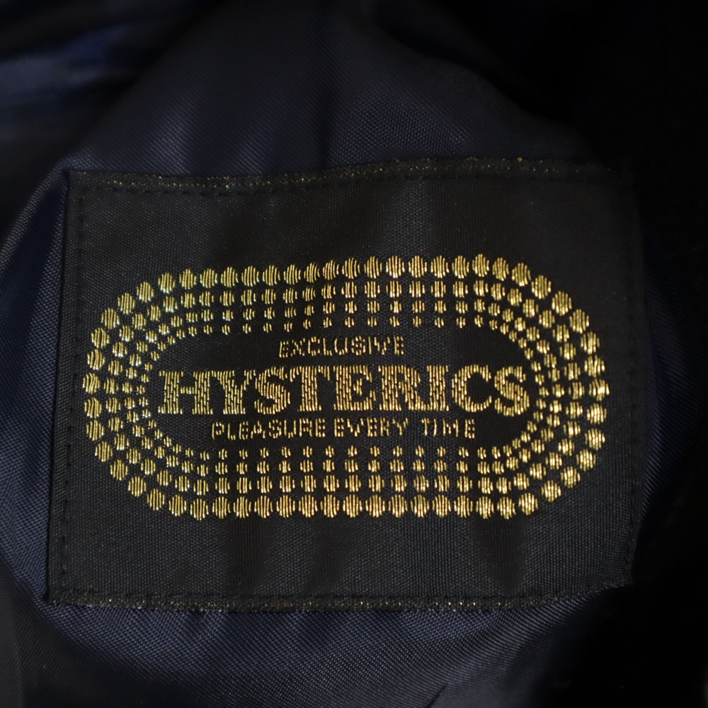 ヒステリック 日本製 ウールブレンド チェック柄 ステンカラーコート F ブルー系 HYSTERIC レディース