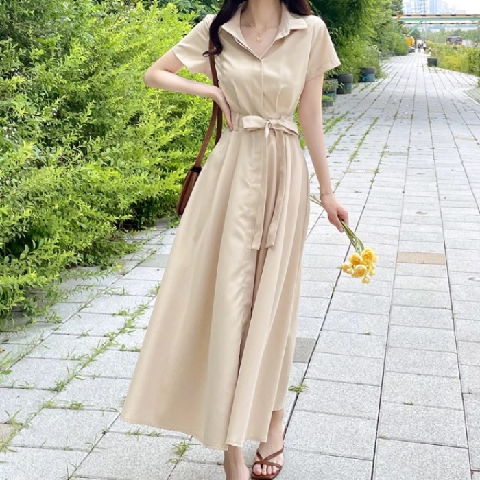 レディース スカート ワンピース シャツワンピ 前開き ロングスカート ロング 半袖 襟付き リボン ウエストマーク ウエストリボン ハイウエスト ボタン かわいい 大人可愛い きれいめ シンプル レディース スカート ワンピース シャツワンピ 前開き ロングスカート ロング 半袖 襟付き リボン ウエストマーク ウエストリボン ハイウエスト ボタン かわいい 大人可愛い きれいめ シンプル
