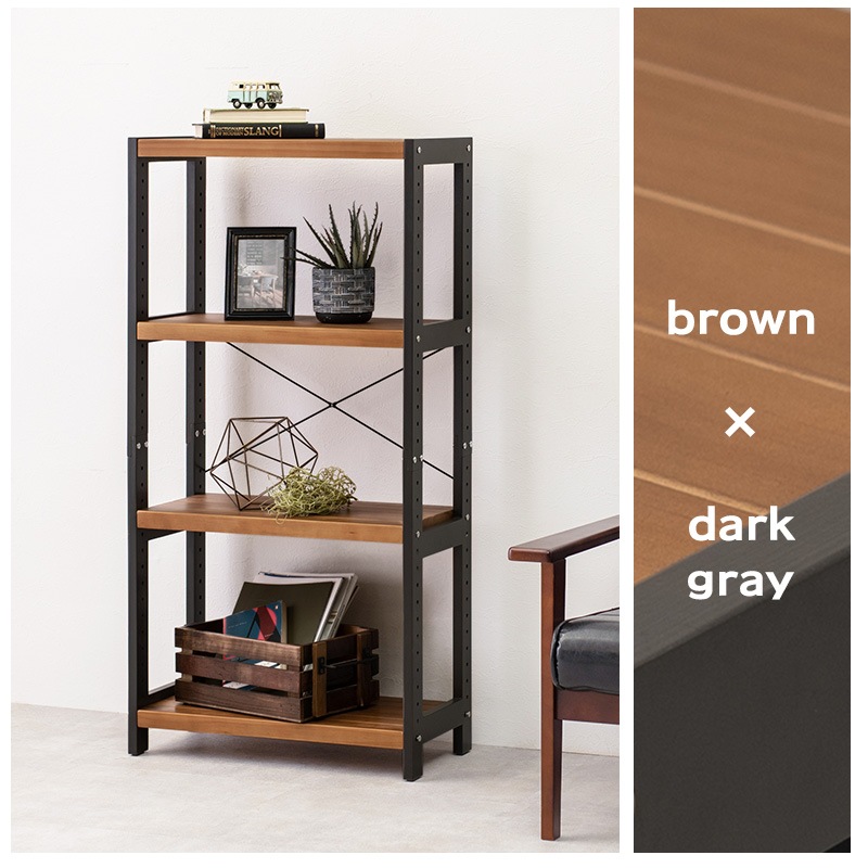 ラック 棚 4段 幅60cm 奥行き30cm 高さ120cm 木製 収納 かわいい シンプル おしゃれ オープンラック キッチンラック ナチュラル ホワイト 白 ブラウン【Natura】ナチュラ