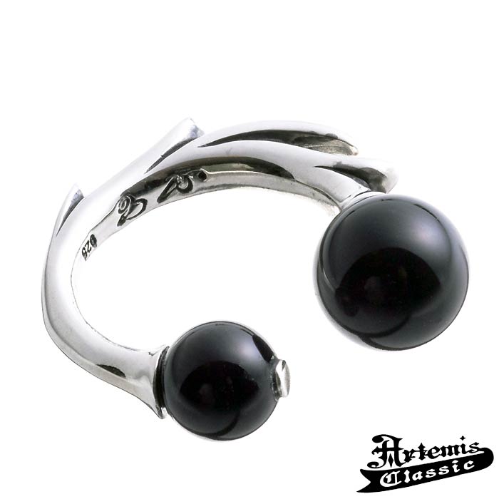 アルテミスクラシック Artemis Classic オニキス ボール シルバー イヤー カフ ACE0152