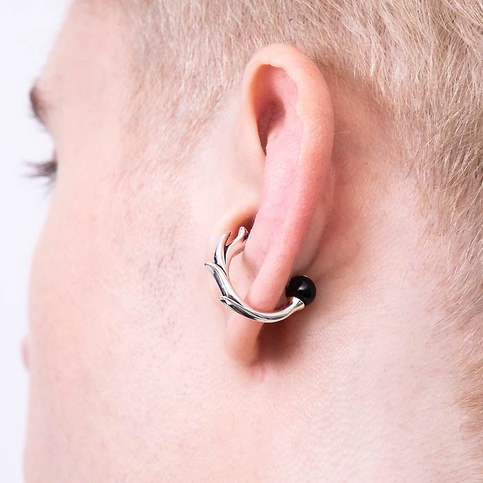 アルテミスクラシック Artemis Classic オニキス ボール シルバー イヤー カフ ACE0152