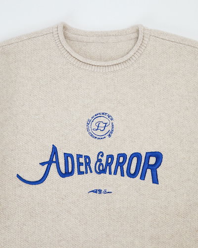 正規品・送料込み◆ADERERROR◆Verif logo knit ADERERROR] Verif logo knit ☆送料込☆ (ADERERROR/ニット