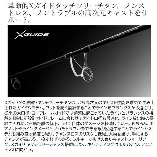 シマノ オフショアロッド 24オシアプラッガー フルスロットル S83M(スピニング 2ピース) シマノ オフショアロッド 24オシアプラッガー フルスロットル S83M(スピニング 2ピース)