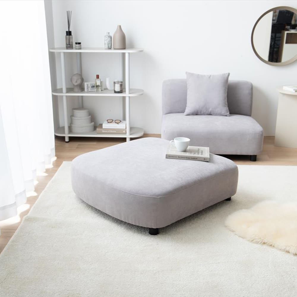 オットマン ソファ 1人掛け フロア オットマン ロー ファブリック 大人かわいい 低め 1P 一人用 クッション付き 単品 オットマン ソファ 1人掛け フロア オットマン ロー ファブリック 大人かわいい 低め 1P 一人用 クッション付き 単品