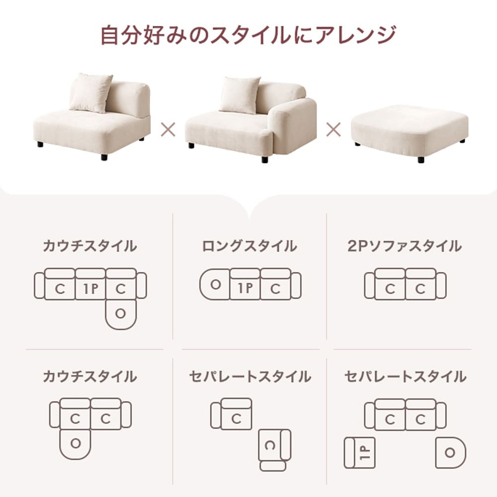 オットマン ソファ 1人掛け フロア オットマン ロー ファブリック 大人かわいい 低め 1P 一人用 クッション付き 単品 オットマン ソファ 1人掛け フロア オットマン ロー ファブリック 大人かわいい 低め 1P 一人用 クッション付き 単品