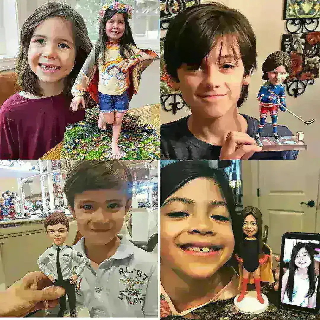 【オーダーメイド】3D肖像画 似顔絵 人形 フィギュア 結婚祝い 周年記念日 カップル 彼氏 彼女 夫婦 両親 贈呈品 記念品